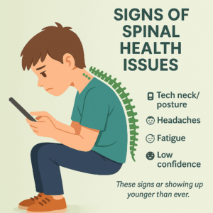 child bad posture, screen age